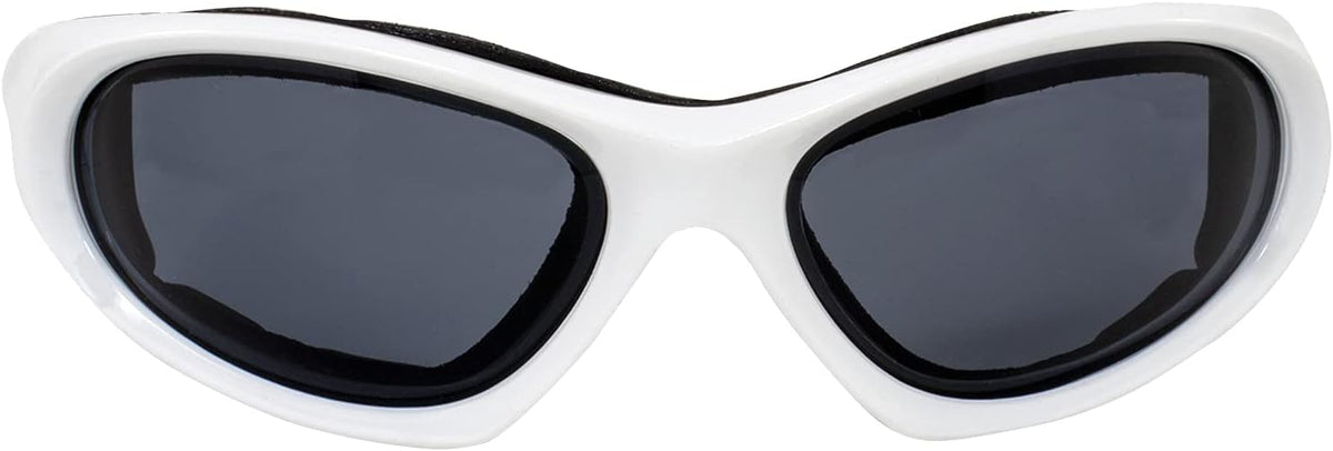 Hurricane Eyewear Category-5 White Water-Sport Floating Goggles w/Polarized Smoke Lens Interchangeable to Sunglasses