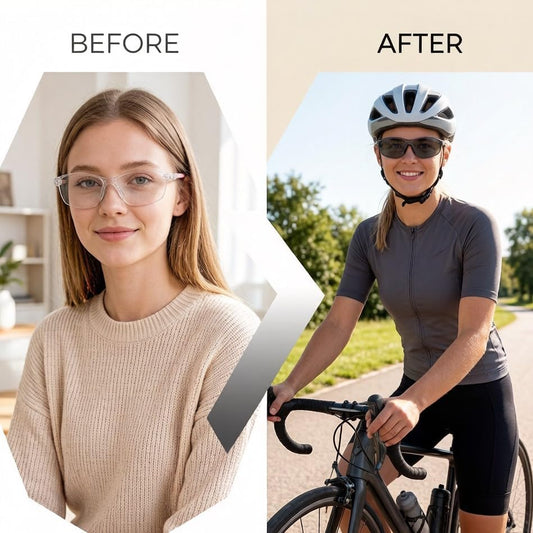 Photochromic Cycling Glasses Men Women Clear Sports Sunglasses Mountain Bike Riding MTB Bicycle Running Golf