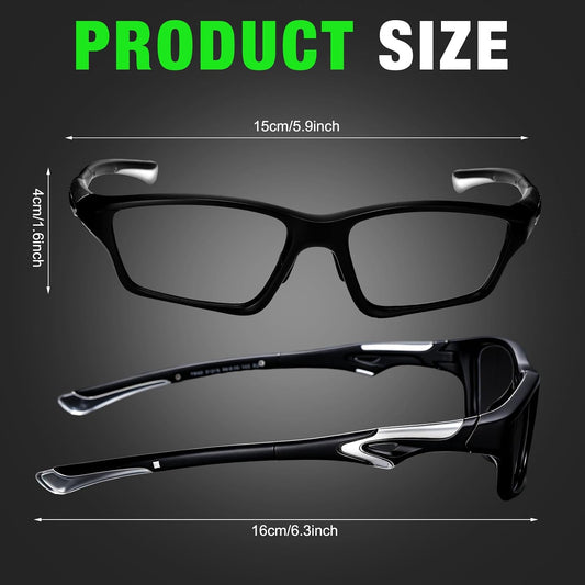 Tallew Lensless Glasses Compatible with Pickleball Eye Protection