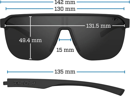 Tifosi Sanctum SL Half-Rim Sunglasses - Running, Cycling, Pickleball & Golf