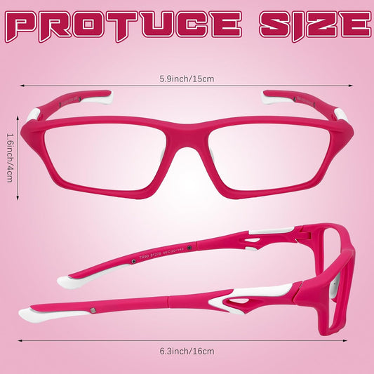 Tallew Lensless Glasses Compatible with Pickleball Eye Protection