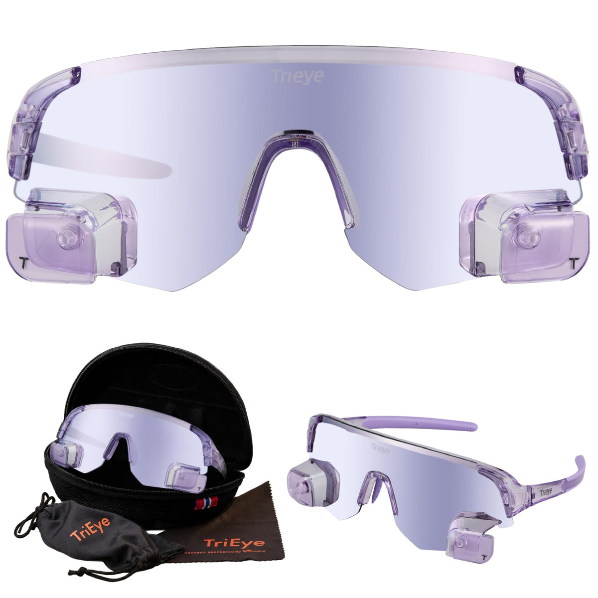 TriEye Sports Glasses with Rear-View Mirror UV400