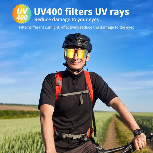 Cycling Smart Glasses, Bluetooth Sunglasses with UV400 Polarized Lenses