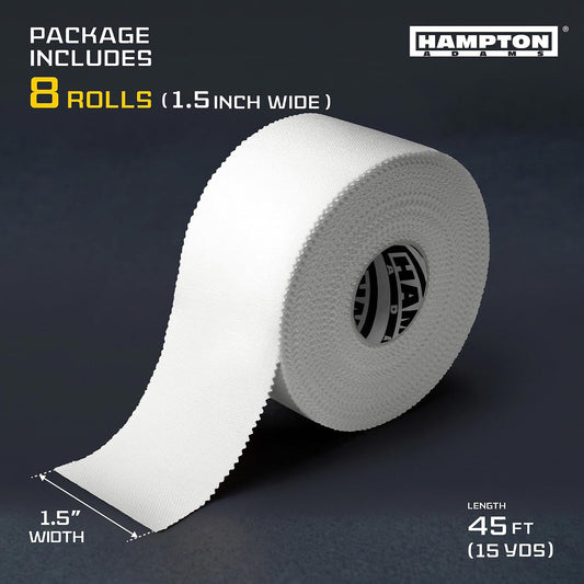 Hampton Adams Athletic Tape Multi Pack, Sports Medical Grade, Easy Tear