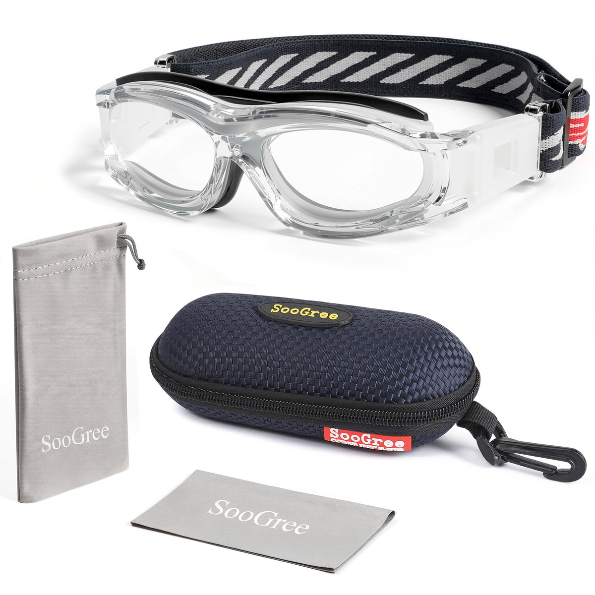 SooGree Kids Sport Glasses Basketball Football Goggles Glasses Boys Safety Eyewear Anti Shock Collision Glasses Frame