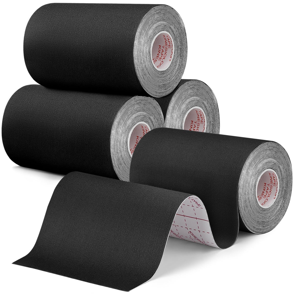 4 Rolls Kinesiology Tape, 4" x 5.5yd Extra Wide for Muscle Support