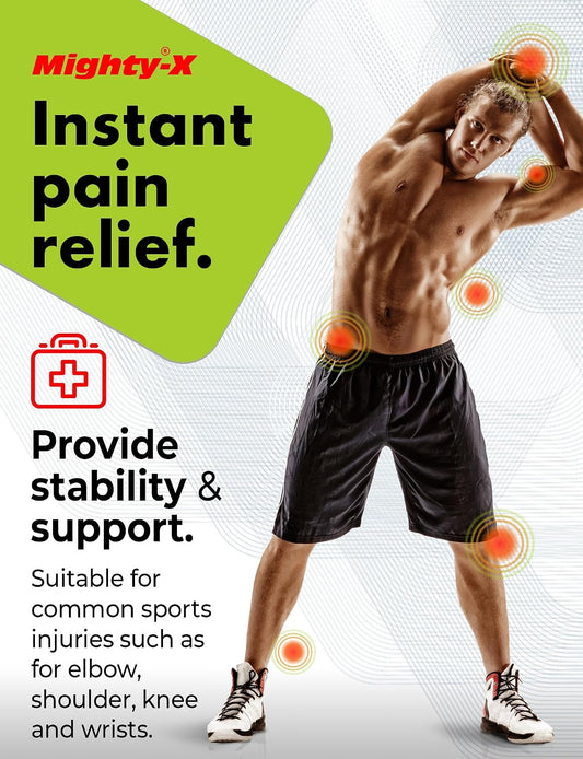 Waterproof Kinesiology Tape - 3 Rolls - Knee Support & Muscle Pain Relief - 16.4 ft Uncut Sports Kinetic Tape for Joint Stability - 50 Instructional Videos