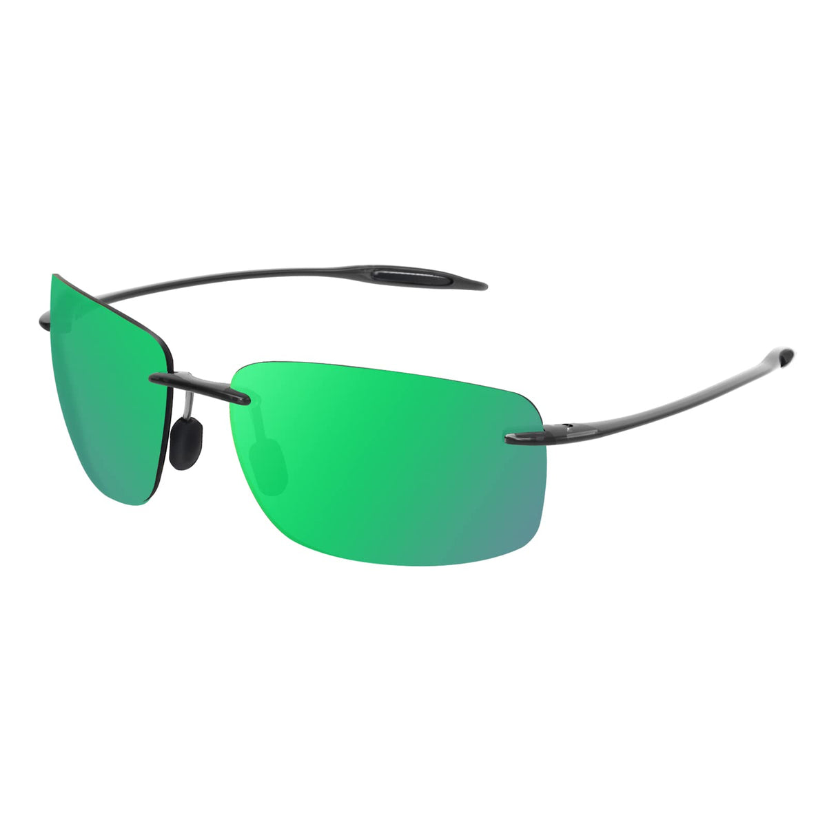 JULI Sports Sunglasses for Men Women Tr90 Rimless Frame for Running Fishing Golf Surf Driving MJ8009