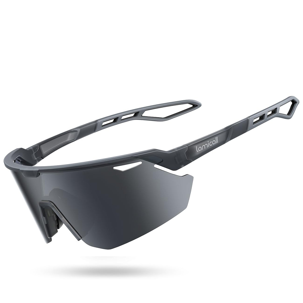 Lamicall 24g Polarized Sports Sunglasses for Men Women - UV400 Protection Sun Glasses for Baseball Running Cycling Fishing