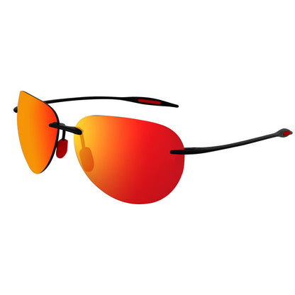 JULI Sports Sunglasses for Men Women Tr90 Rimless Frame for Running Fishing Golf Surf Driving MJ8009