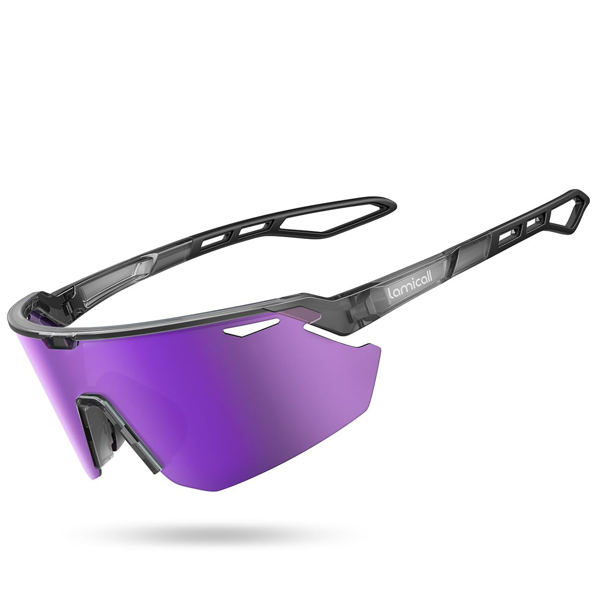 Lamicall 24g Polarized Sports Sunglasses for Men Women - UV400 Protection Sun Glasses for Baseball Running Cycling Fishing