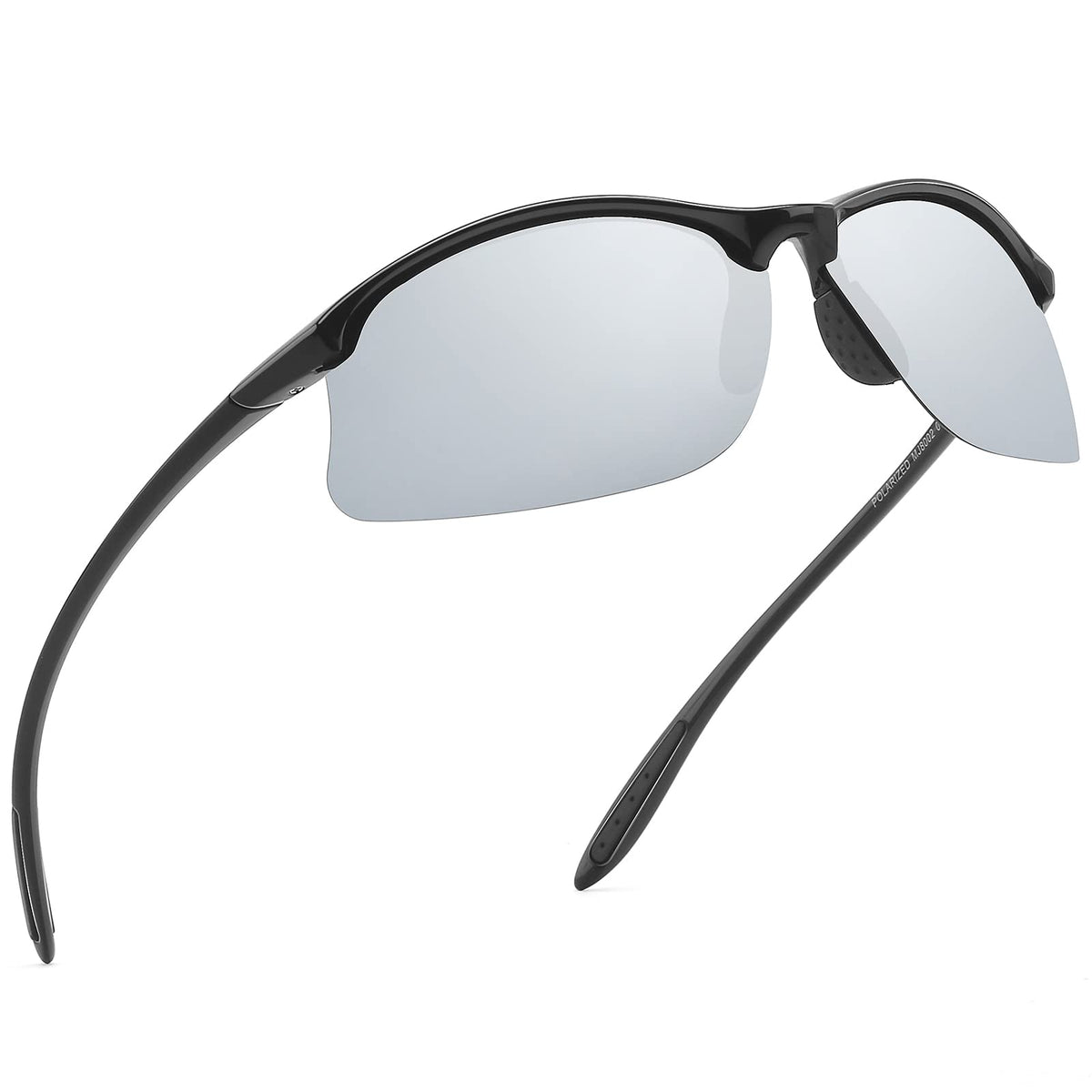 JULI Polarized Sports Sunglasses for Men Women Tr90 Unbreakable Frame for Running Fishing Baseball Driving MJ8002