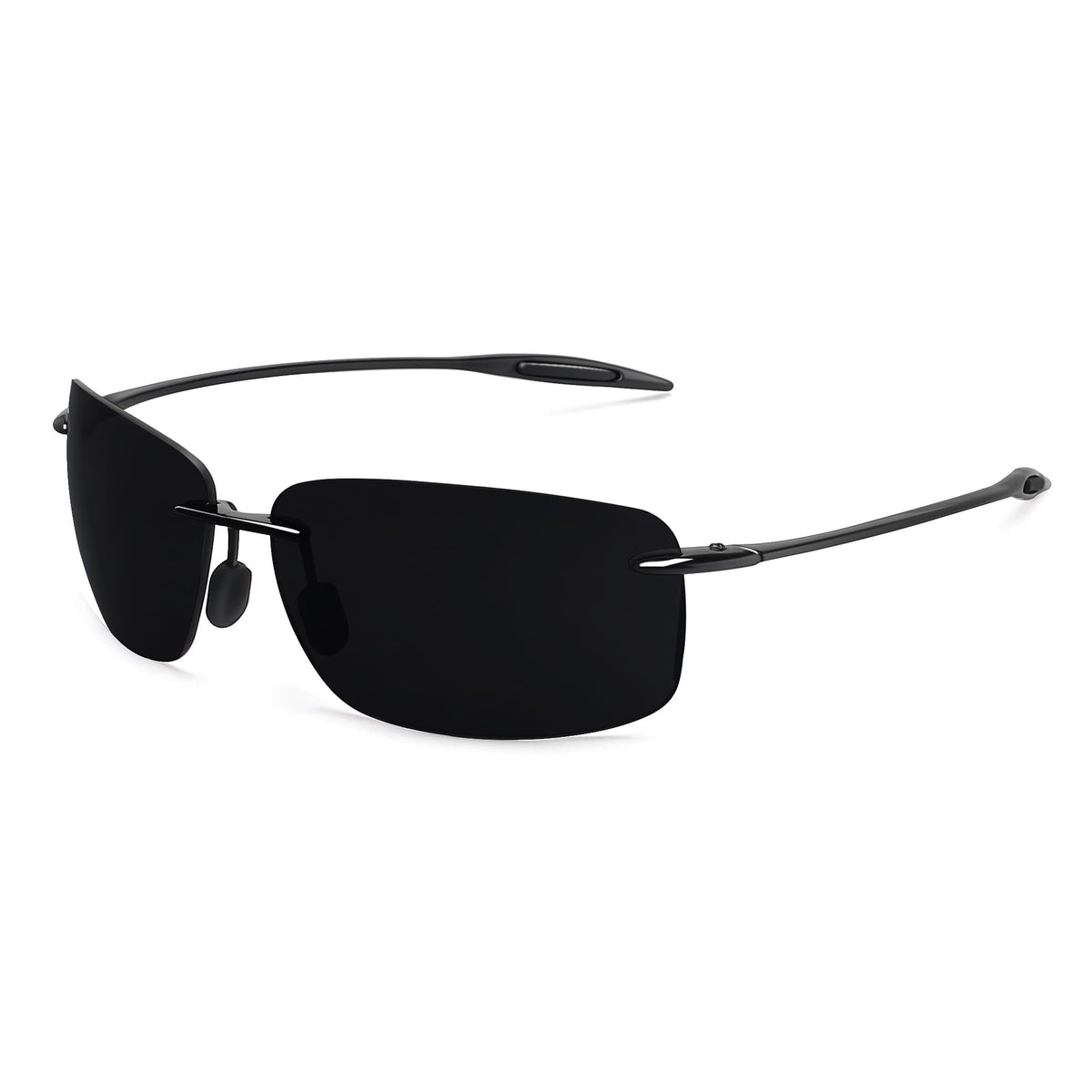 JULI Sports Sunglasses for Men Women Tr90 Rimless Frame for Running Fishing Golf Surf Driving MJ8009