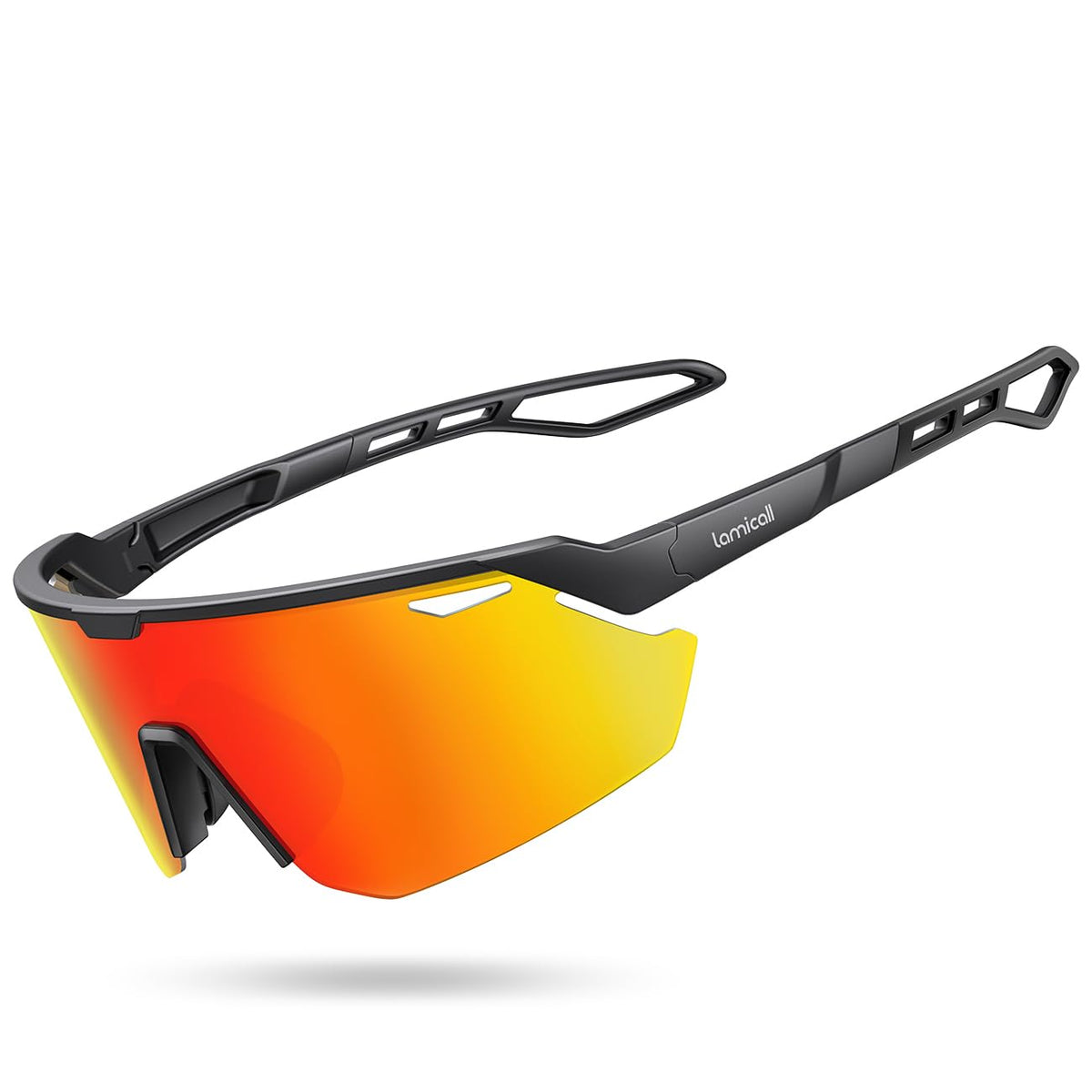 Lamicall 24g Polarized Sports Sunglasses for Men Women - UV400 Protection Sun Glasses for Baseball Running Cycling Fishing