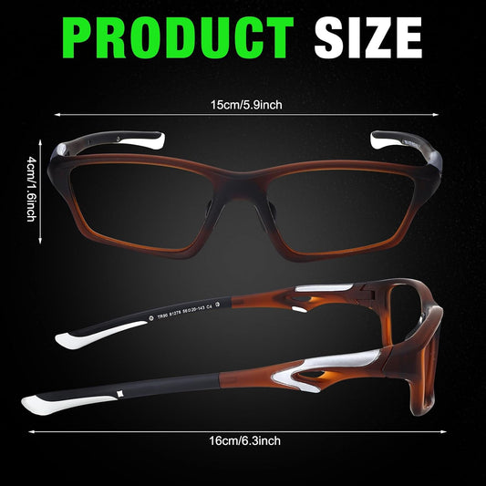 Tallew Lensless Glasses Compatible with Pickleball Eye Protection