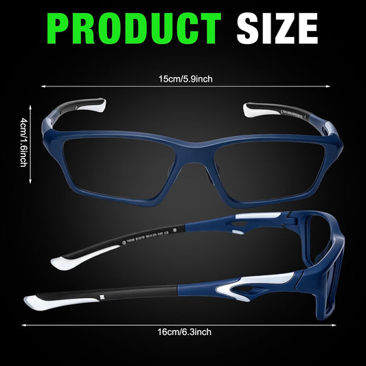 Tallew Lensless Glasses Compatible with Pickleball Eye Protection