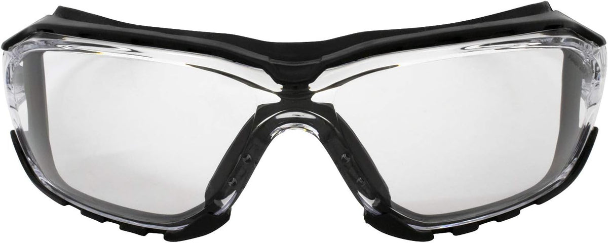 Birdz Eyewear Gasket Safety Padded Motorcycle Sport Sunglasses 2 Pairs Black Grey Frame with Smoke & Clear Lenses
