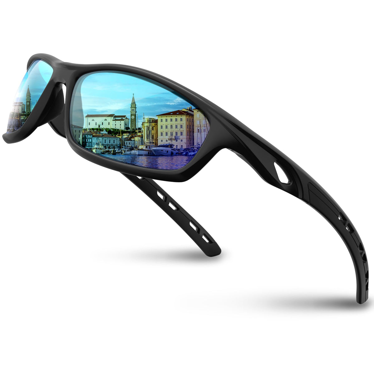 RIVBOS Womens Polarized Sports Sunglasses UV400 for Driving Cycling RB833