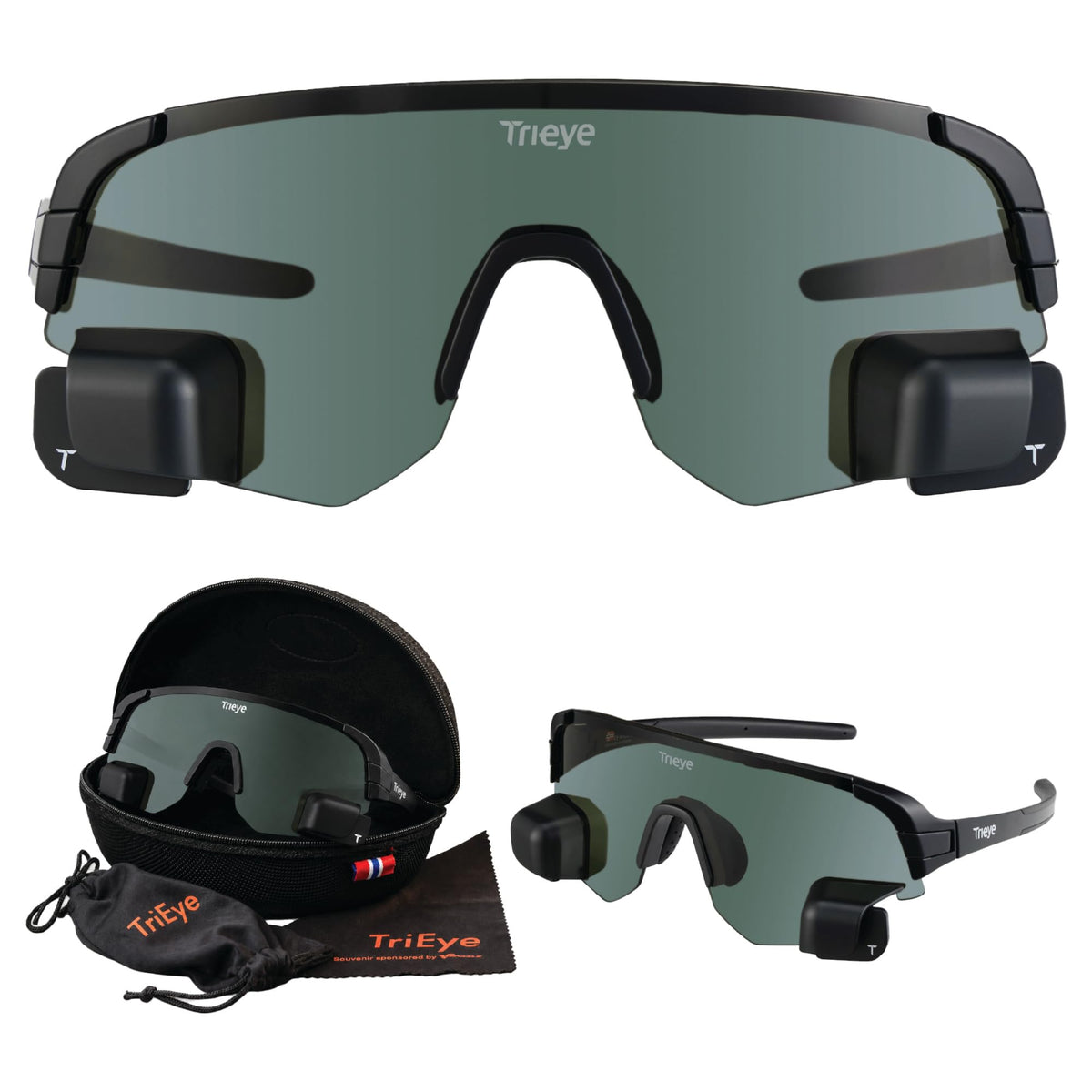 TriEye Sports Glasses with Rear-View Mirror UV400