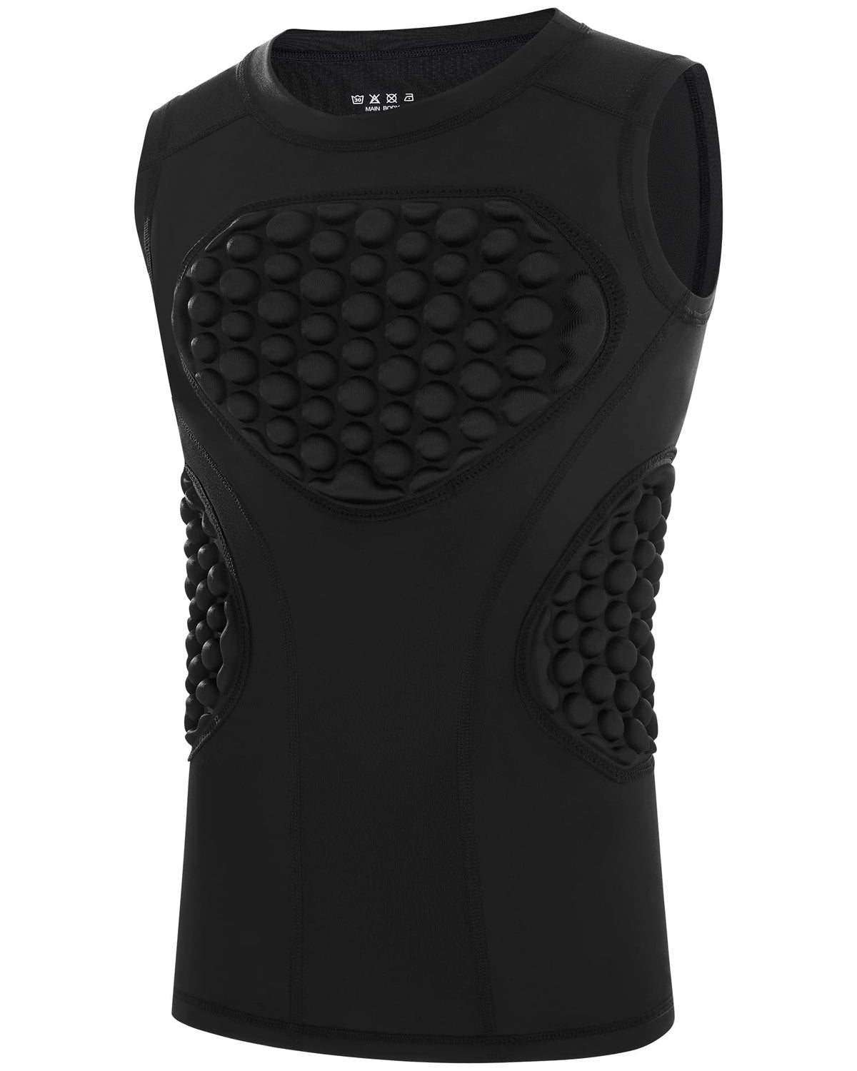 Runhit Youth Baseball Chest Protector Padded Compression Shirt Heart Rib Sternum Guard for Softball Football Lacrosse