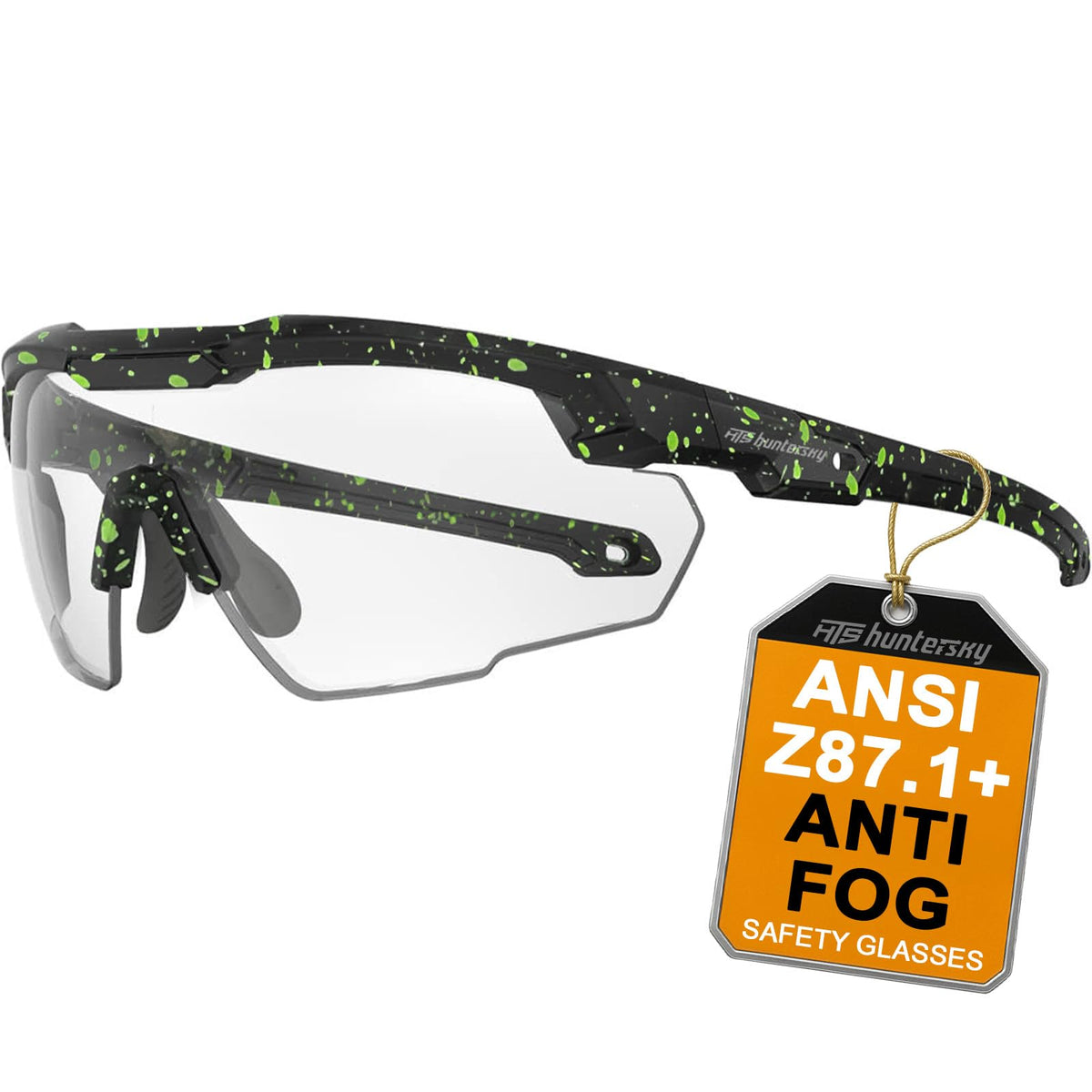 HTS HUNTERSKY Ballistic Shooting Glasses ANSI Z87+ Protective Eyewear