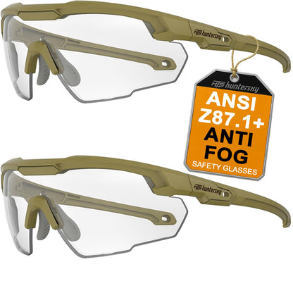 HTS HUNTERSKY Ballistic Shooting Glasses ANSI Z87+ Protective Eyewear
