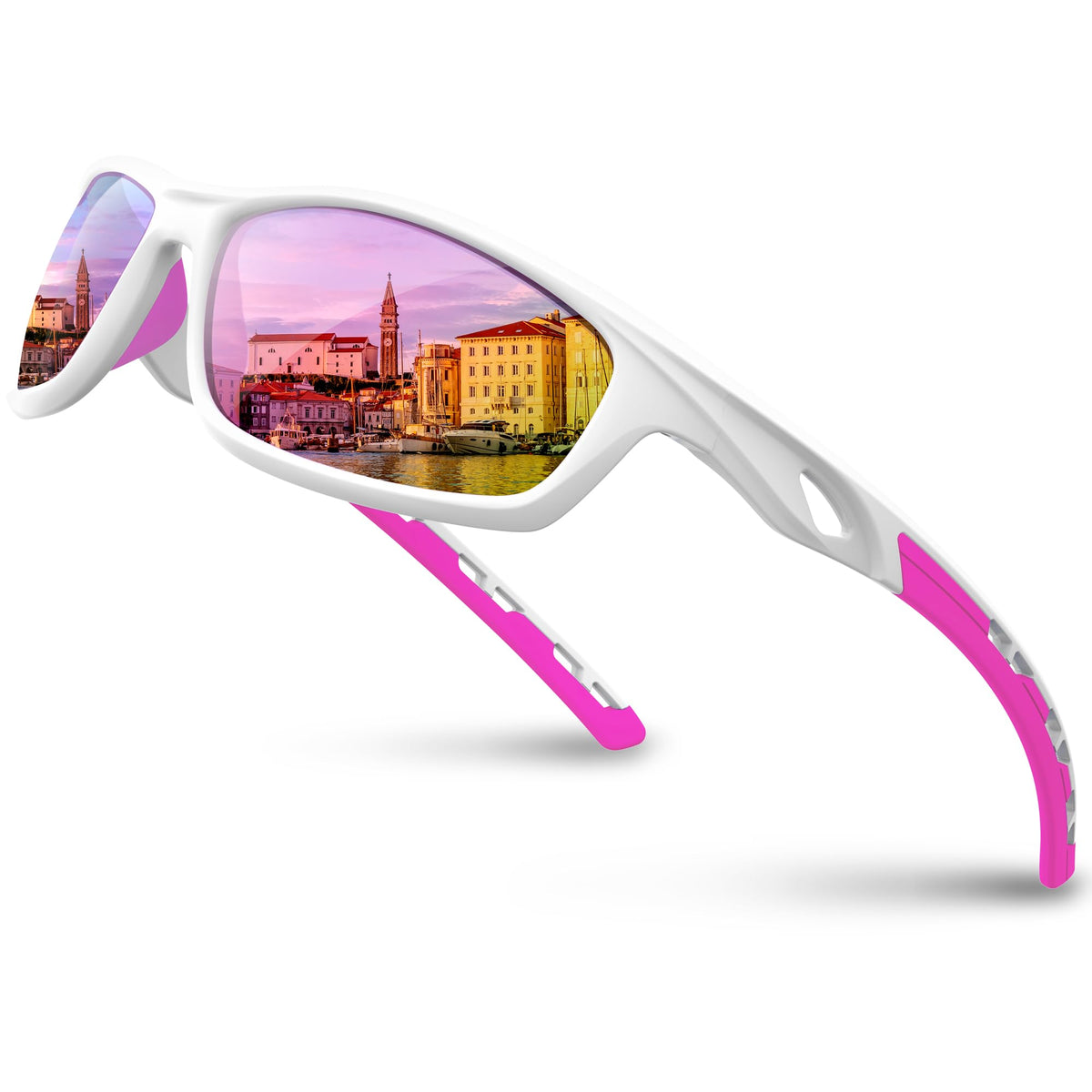 RIVBOS Womens Polarized Sports Sunglasses UV400 for Driving Cycling RB833