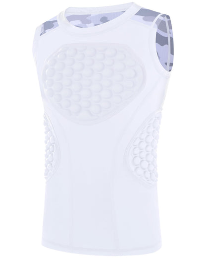 Runhit Youth Baseball Chest Protector Padded Compression Shirt Heart Rib Sternum Guard for Softball Football Lacrosse