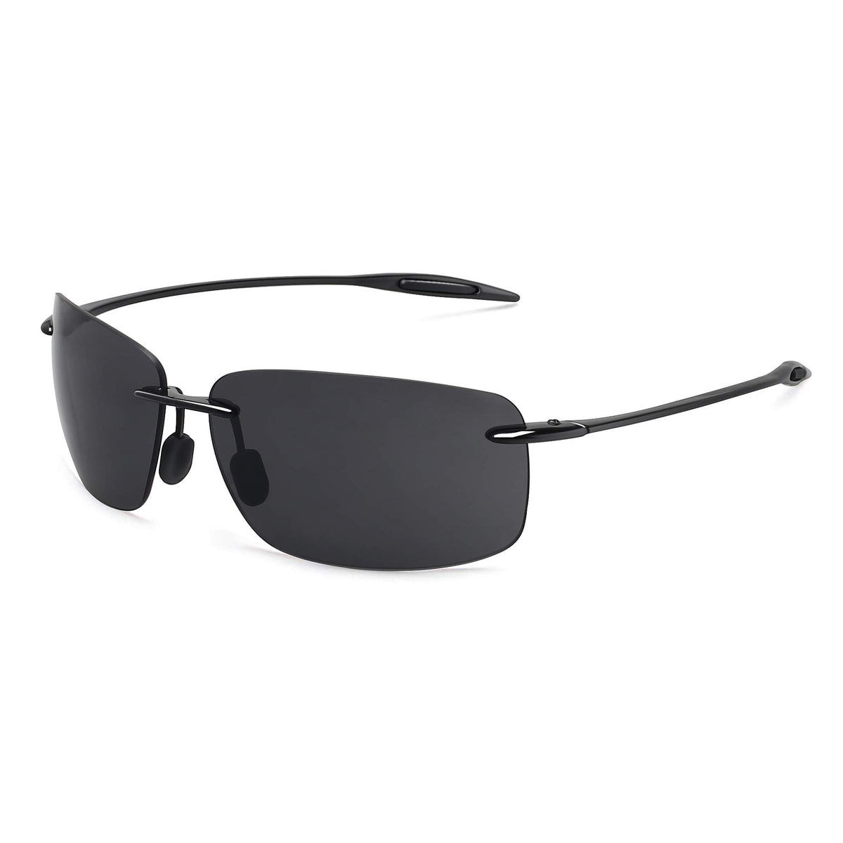JULI Sports Sunglasses for Men Women Tr90 Rimless Frame for Running Fishing Golf Surf Driving MJ8009