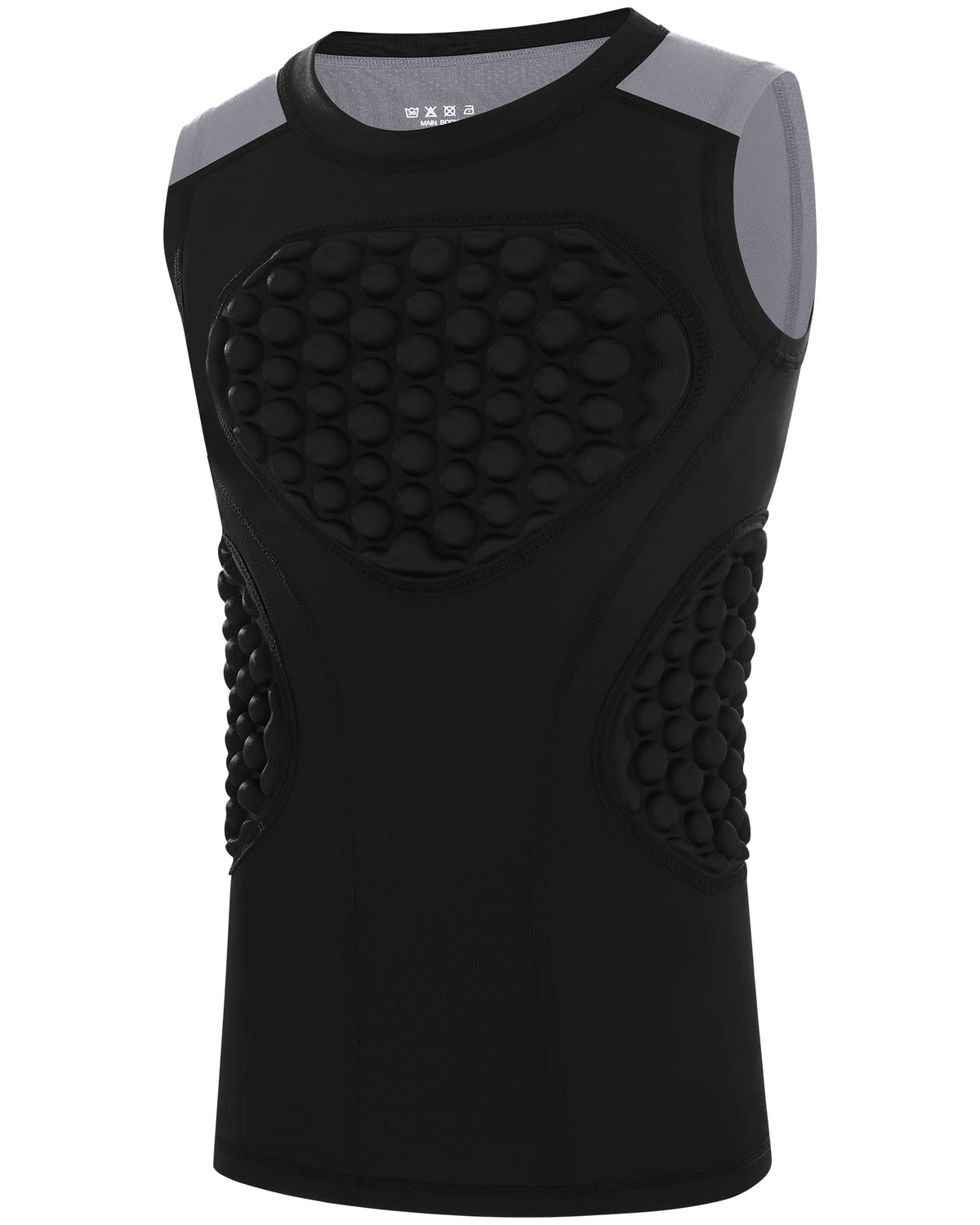 Runhit Youth Baseball Chest Protector Padded Compression Shirt Heart Rib Sternum Guard for Softball Football Lacrosse
