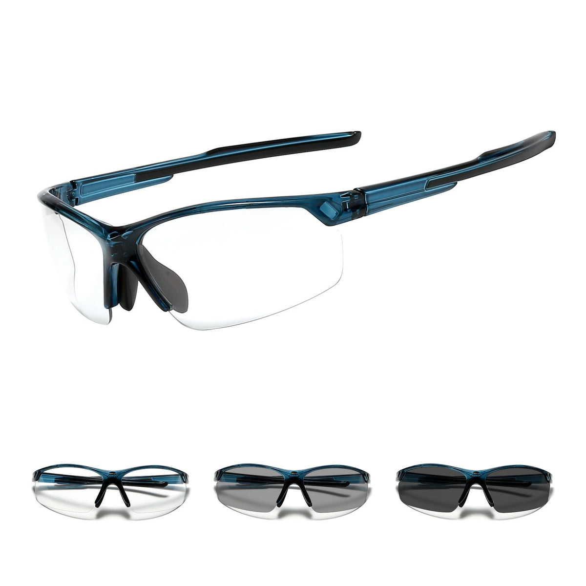 Photochromic Cycling Glasses Men Women Clear Sports Sunglasses Mountain Bike Riding MTB Bicycle Running Golf