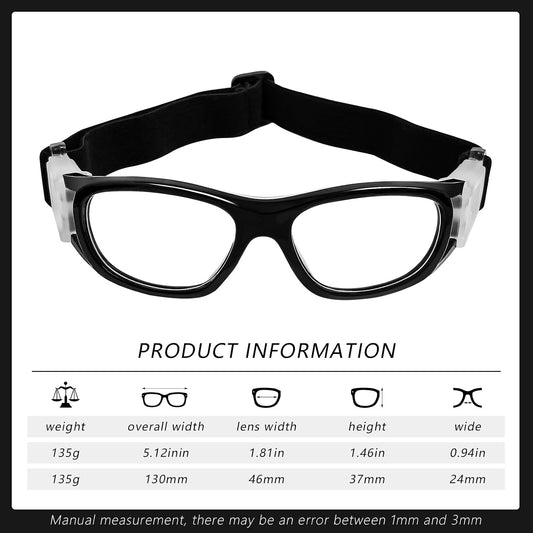 Kids Sport Safety Goggles,Sports Protective Eyewear,Boy Basketball Football Goggles Replaceable Prescription Lenses