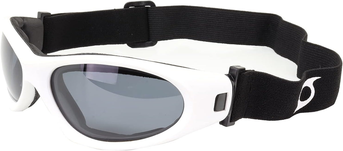 Hurricane Eyewear Category-5 White Water-Sport Floating Goggles w/Polarized Smoke Lens Interchangeable to Sunglasses