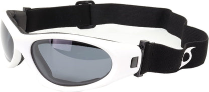 Hurricane Eyewear Category-5 White Water-Sport Floating Goggles w/Polarized Smoke Lens Interchangeable to Sunglasses