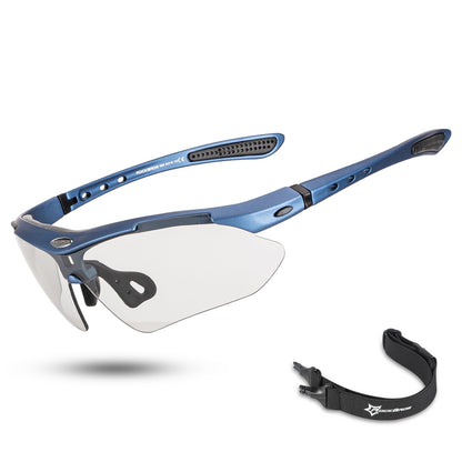 ROCKBROS Photochromic Sports Sunglasses Mens Cycling Pickleball Glasses