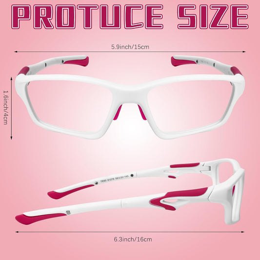Tallew Lensless Glasses Compatible with Pickleball Eye Protection