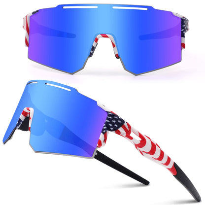 Ukoly Sport Sunglasses for Men and Women,HD PC Lens UV400 Protection