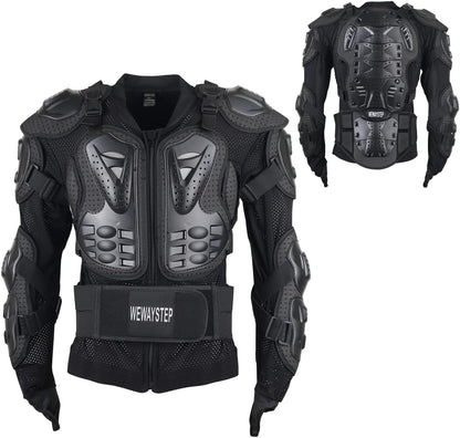 Motorcycle Body Armor Jacket with Chest Spine Protection