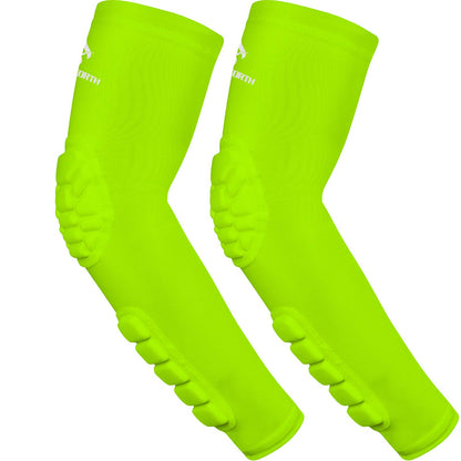 2PCS Padded Elbow Forearm Sleeves Compression Arm Protective Support