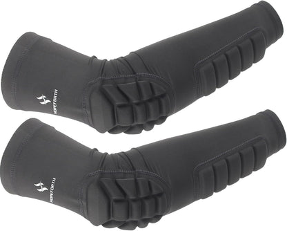 2PCS Padded Elbow Forearm Sleeves Compression Arm Protective Support