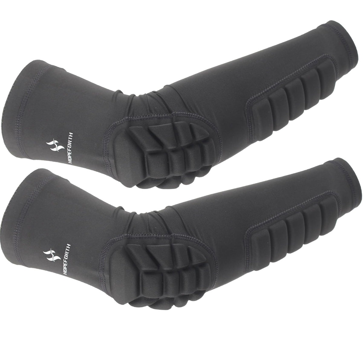 2PCS Padded Elbow Forearm Sleeves Compression Arm Protective Support
