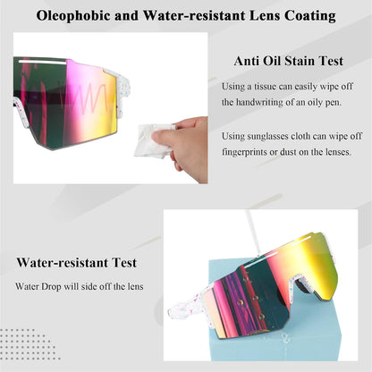 Ukoly Sport Sunglasses for Men and Women,HD PC Lens UV400 Protection