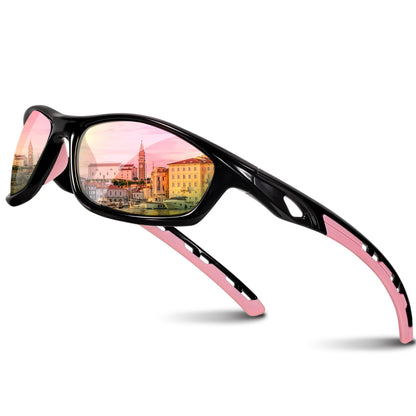 RIVBOS Womens Polarized Sports Sunglasses UV400 for Driving Cycling RB833