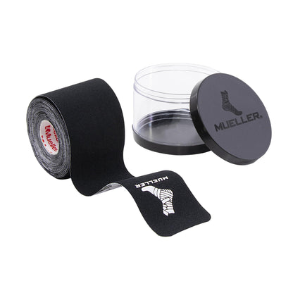 Mueller Sports Medicine Typhoon Kinesiology Therapeutic Tape, Quality Athletic Tape, Latex Free, 20 Pre-Cut I-Strips, 2" x 9.75" Each Strip