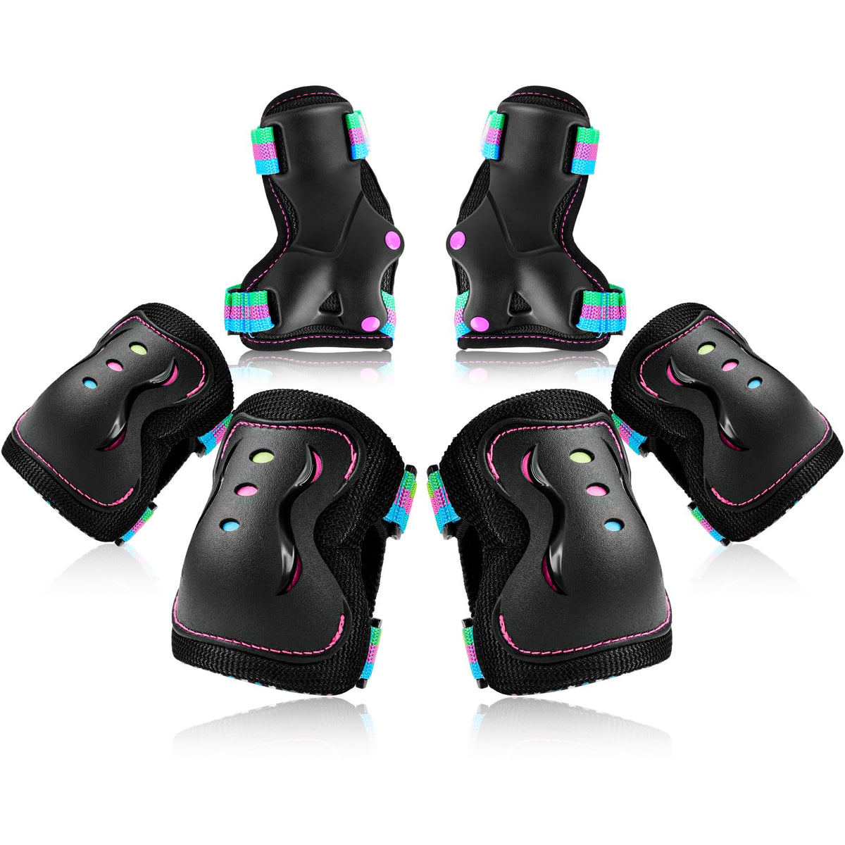 Kids/Youth Knee Pad Elbow Pads Guards Protective Gear Set for Roller Skates Cycling BMX Bike Skateboard Inline Skatings Scooter Riding Sports