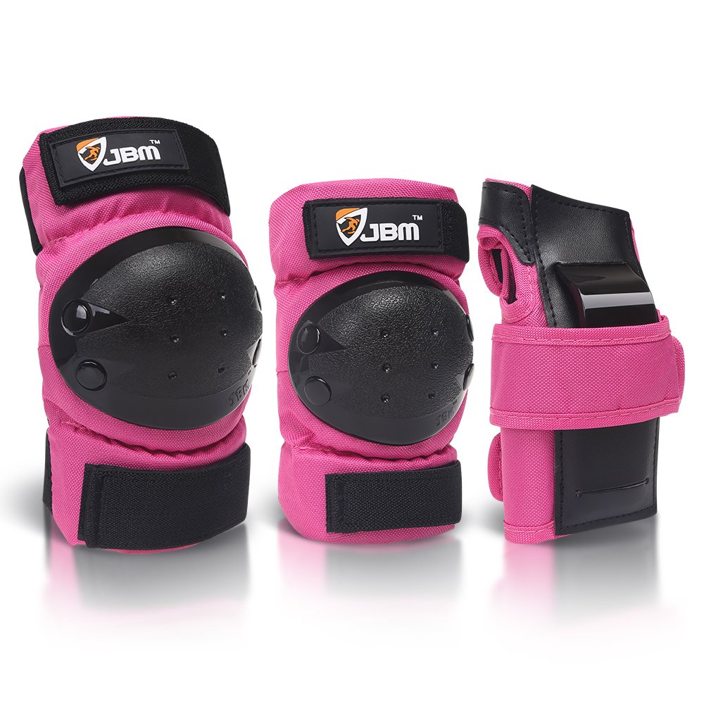 JBM Adult & Kids Knee Pads Elbow Pads and Wrist Guards for Inline Skating, Roller Skating, Skateboarding, Scootering