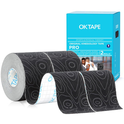 OK TAPE PRO Kinesiology Tape Uncut Roll Bulk, Elastic Physical Therapy Tape