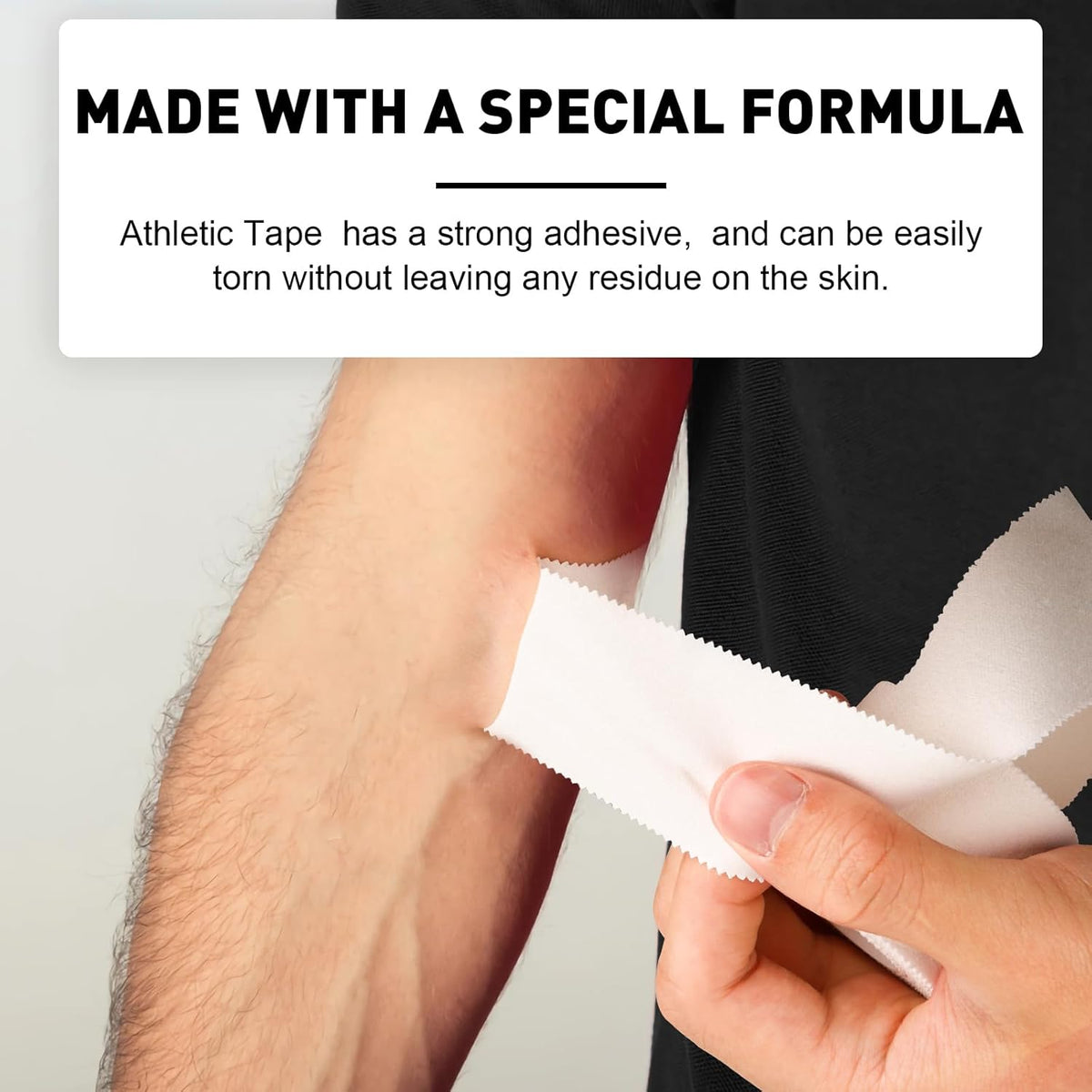 CHMI Athletic Tape,White Sports Tape (64 Pack), 640 Yards Rolls Very Strong Easy Tear NO Sticky Residue Best Tape for Gymnastics Climbing Bat Injuries Medical (1.5 Inch X 640 Yards).