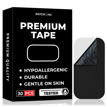 PATCH4U Premium Tape (30 Pack) - Pain Free Removal, Hypoallergenic