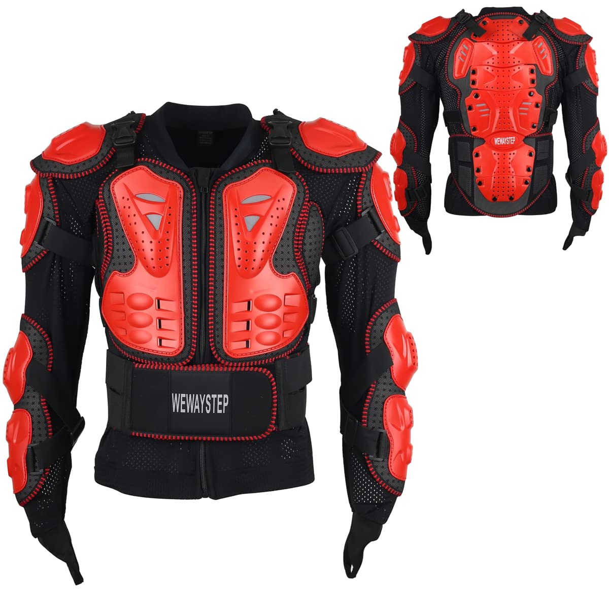 Motorcycle Body Armor Jacket with Chest Spine Protection